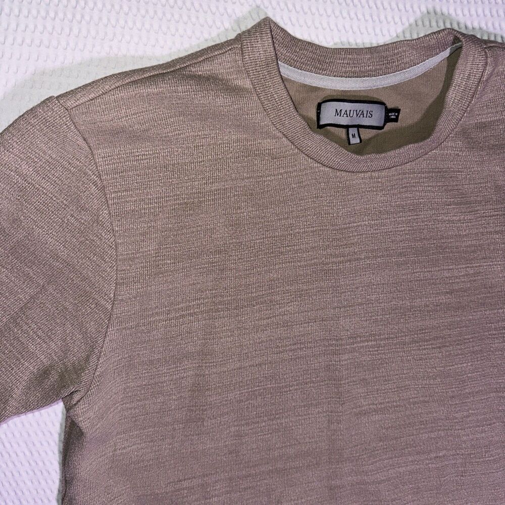 Mauvais Beige Short Sleeve plain Shirt Men's medium